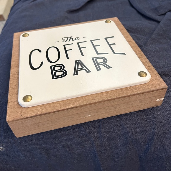 The Coffee Bar sign wooden square decor wall art - Picture 7 of 10